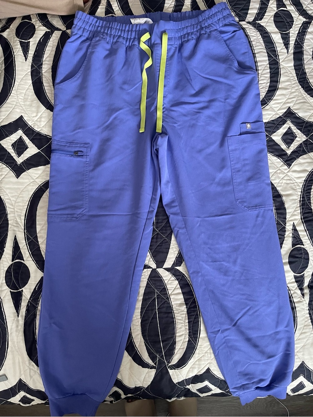 FIGS Uman Relaxed Jogger Scrub Pants Blueberry Large Regular